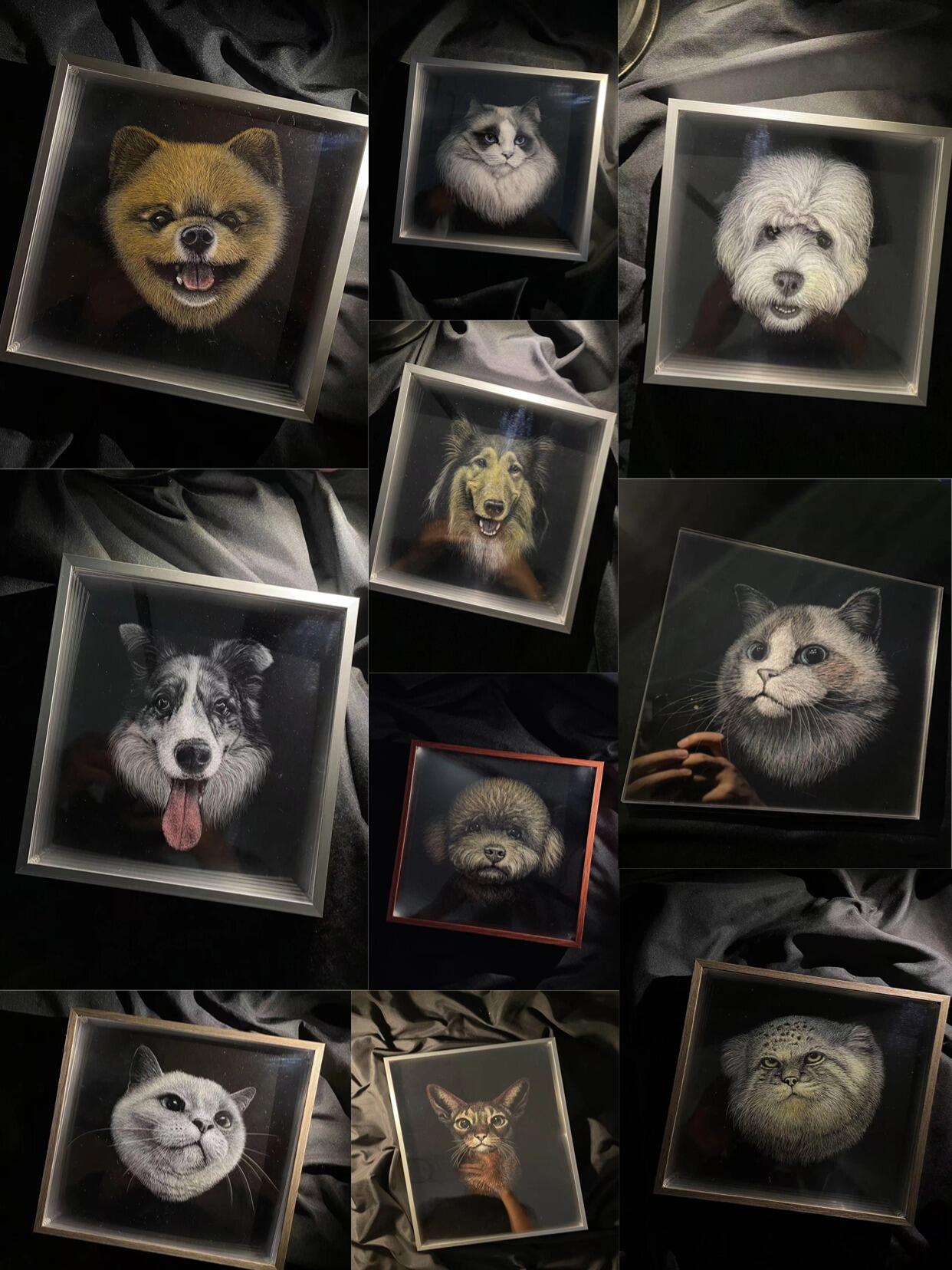 Carved/Painted Pet Portrait