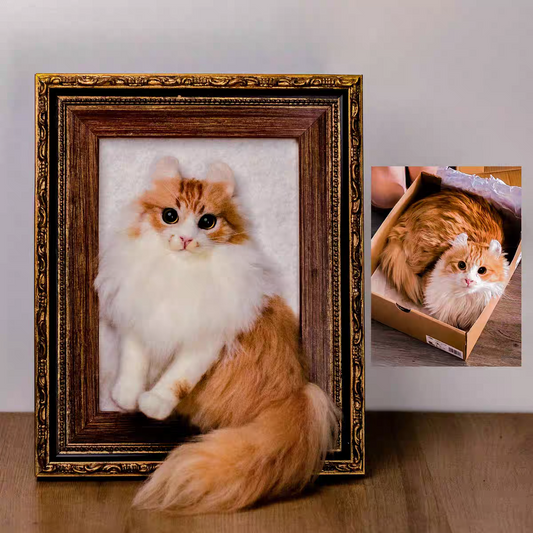 Framed Pet Portrait-Cat