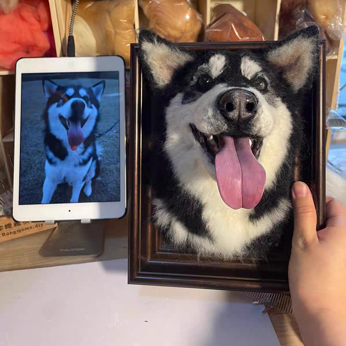 Framed Pet Portrait-Dog