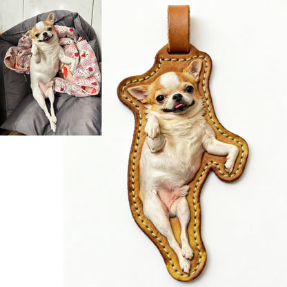 Custom leather painting