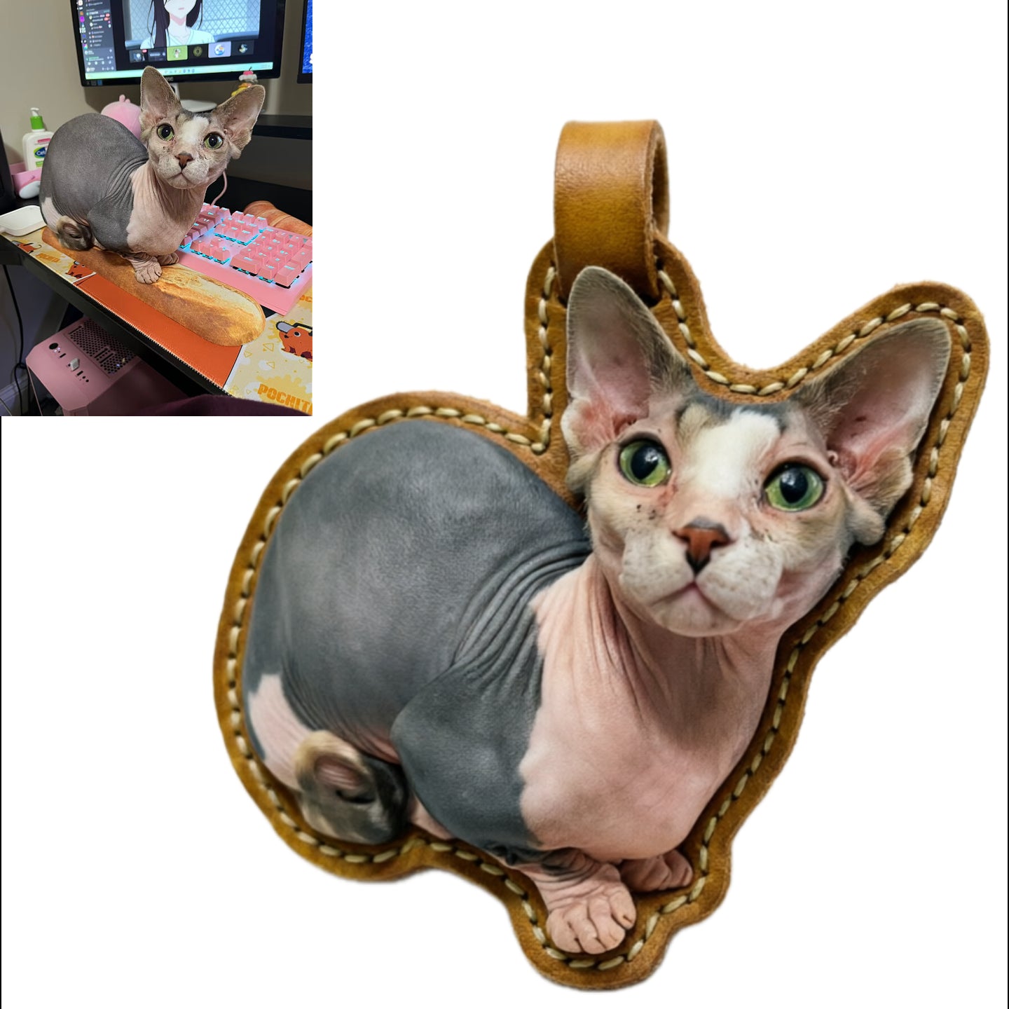 Custom leather painting