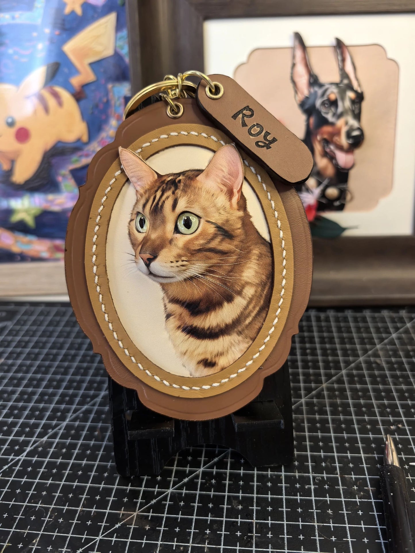Custom Pet Leather Carving