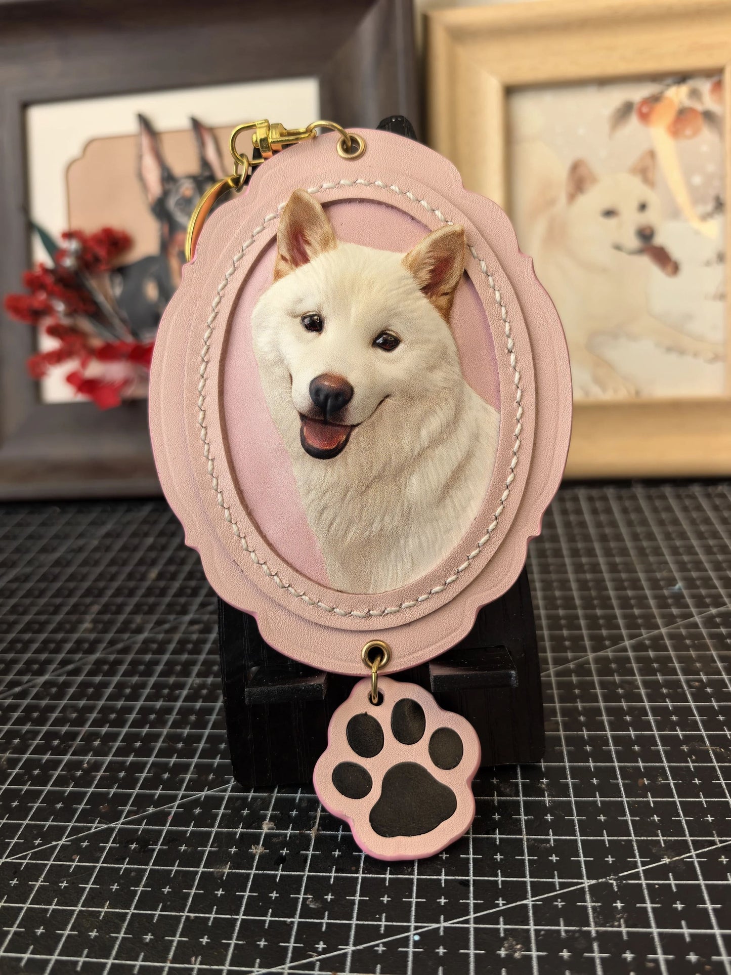 Custom Pet Leather Carving